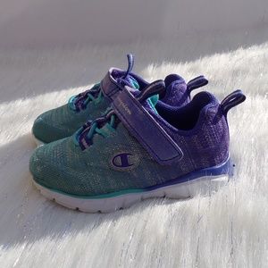 Champion Toddler Girls Purple & Teal Sneak…